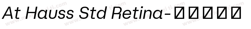 At Hauss Std Retina字体转换